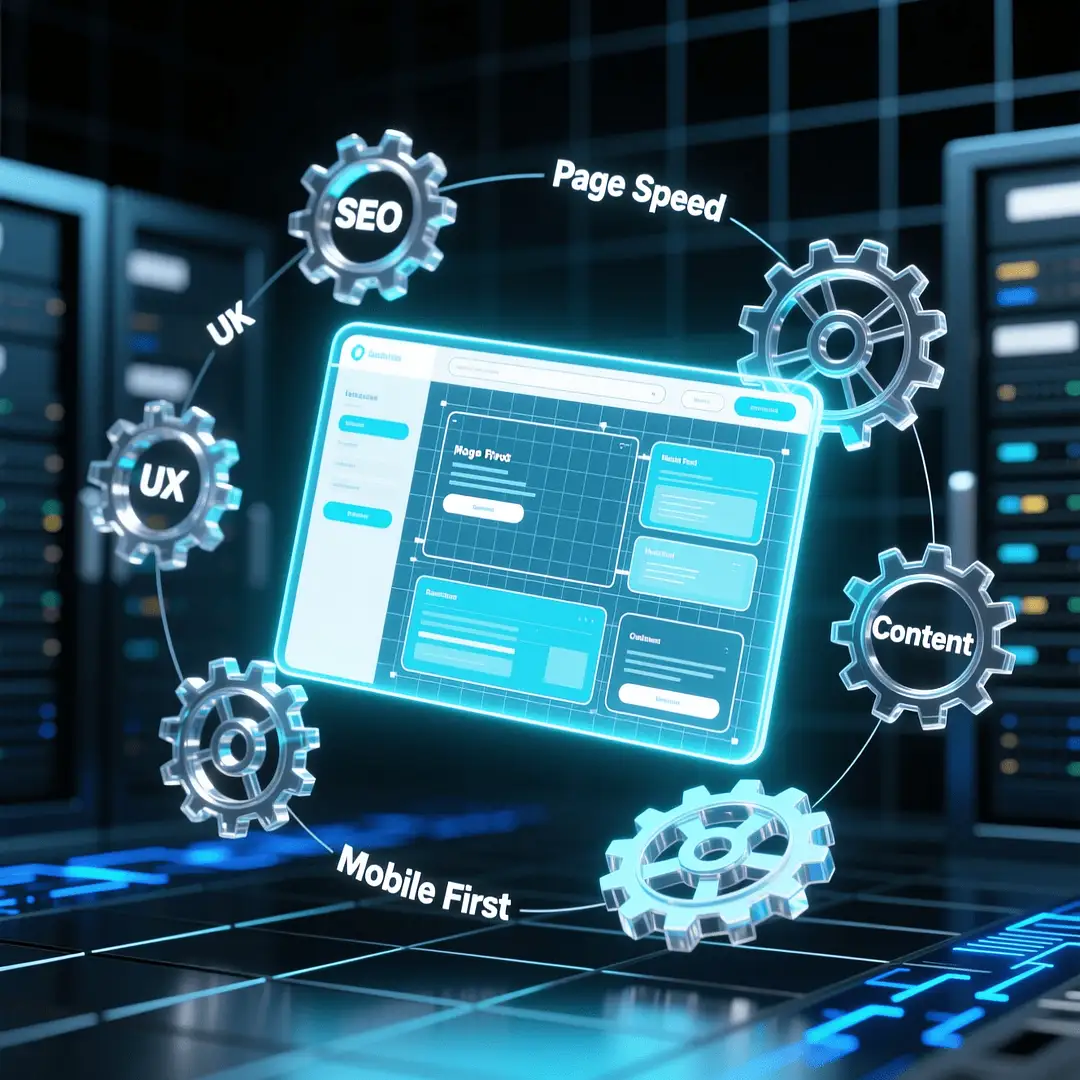 how to incorporate SEO into website design with clean layout, fast loading, and mobile optimization guide